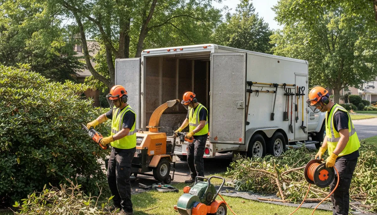 Shrub removal service in Brandon, FL by Arbor Tree Care removing overgrown bushes safely