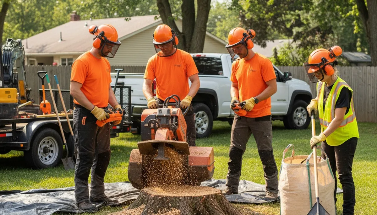 Brandon, FL stump removal service clearing yard space for safe, thorough stump extraction
