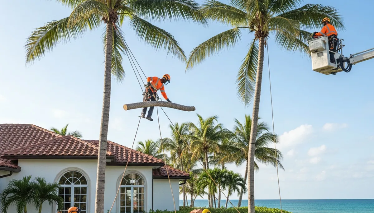 Tree service crew in Brandon, FL providing professional tree trimming and removal